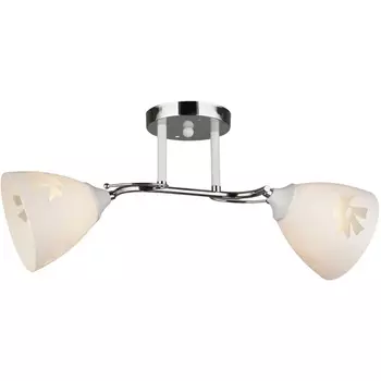 Потолочная люстра на штанге P6391-2 WT+CR Мелодия Света SL1N 000054511