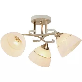 Потолочная люстра на штанге P6467-3 WT+GD Мелодия Света SL1N 000024280