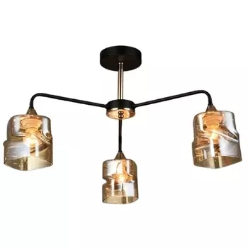 Потолочная люстра на штанге P7277-3 BK Мелодия Света SL1N 000025787