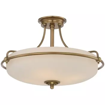 Потолочная люстра на штанге Quoizel Griffin QZ-GRIFFIN-SFM-WS