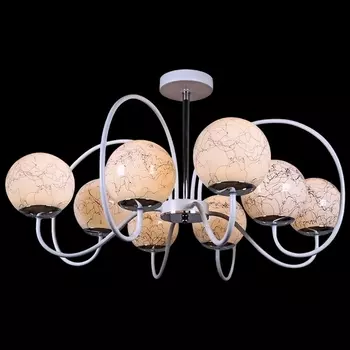 Потолочная люстра на штанге Reluce 01269-0.3-08B WH+CR