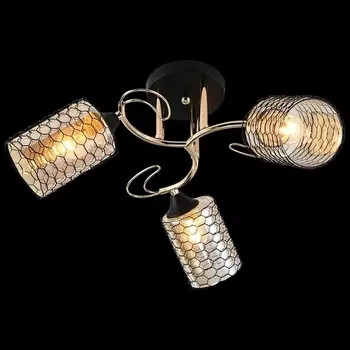 Потолочная люстра на штанге Reluce 01309-0.3-03 BK+FGD