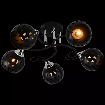 Потолочная люстра на штанге Reluce 01314-0.3-05 BK+CR