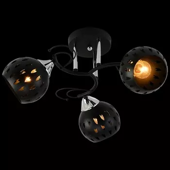 Потолочная люстра на штанге Reluce 01314-0.3-03 BK+CR