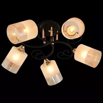 Потолочная люстра на штанге Reluce 01315-0.3-05 BK+FGD