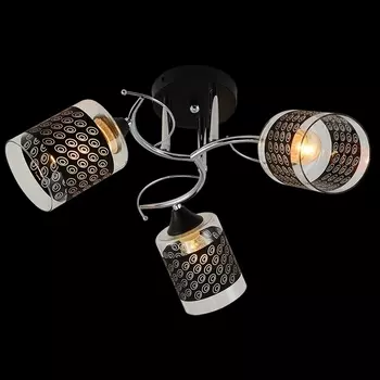 Потолочная люстра на штанге Reluce 01316-0.3-03 BK+CR