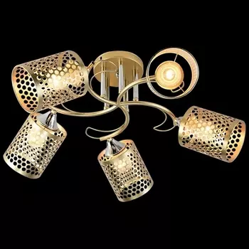 Потолочная люстра на штанге Reluce 01322-0.3-05 MATT GOLD+CR