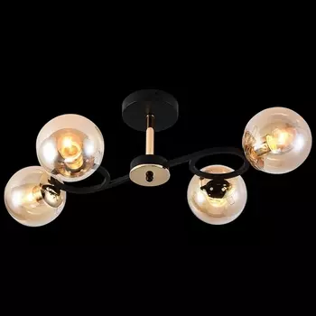 Потолочная люстра на штанге Reluce 01338-0.3-04 BK+FGD