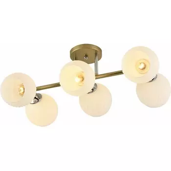 Потолочная люстра на штанге Reluce 01375-0.3-06 GOLD+CR