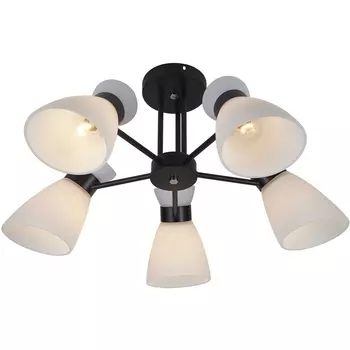 Потолочная люстра на штанге Reluce 01416-0.3-05 BK+CR