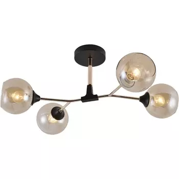 Потолочная люстра на штанге Reluce 01483-0.3-04 BK+FGD