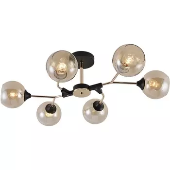 Потолочная люстра на штанге Reluce 01483-0.3-06 BK+FGD