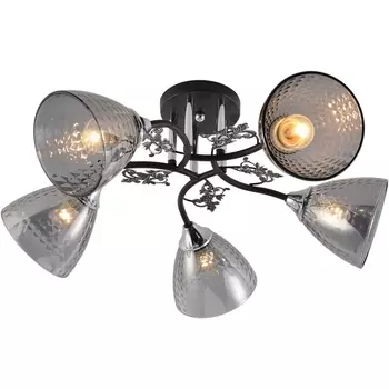 Потолочная люстра на штанге Reluce 01525-0.3-05 BK+CR