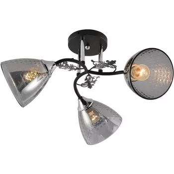 Потолочная люстра на штанге Reluce 01525-0.3-03 BK+CR