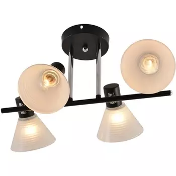 Потолочная люстра на штанге Reluce 01553-3.3-04B BK+CR