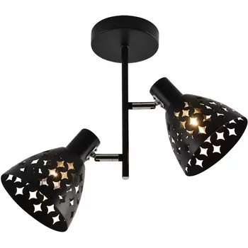 Потолочная люстра на штанге Reluce 01554-3.3-02B BK+CR