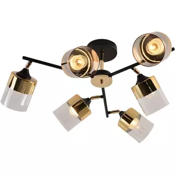 Потолочная люстра на штанге Reluce 01555-3.3-06B BK+FGD