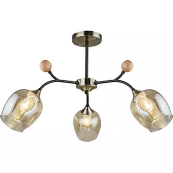 Потолочная люстра на штанге Reluce 02009-0.3-03 AB+BK