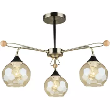 Потолочная люстра на штанге Reluce 02018-0.3-03 AB+BK