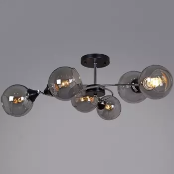 Потолочная люстра на штанге Reluce 02288-0.3-06 BK+CH