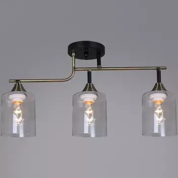 Потолочная люстра на штанге Reluce 02312-0.3-03 AB+BK