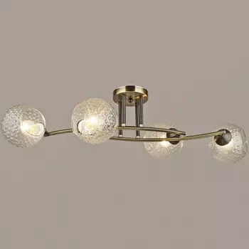 Потолочная люстра на штанге Reluce 03501-0.3-04 AB+BK