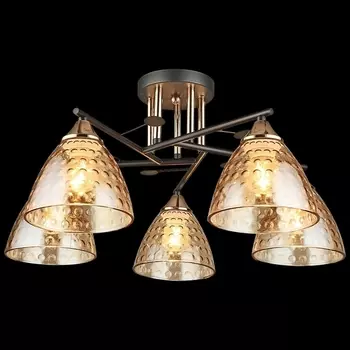 Потолочная люстра на штанге Reluce 03674-0.3-05 BK+FG