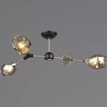 Потолочная люстра на штанге Reluce 04209-0.3-04 CH+BK