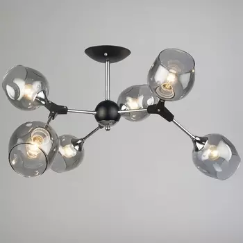 Потолочная люстра на штанге Reluce 04210-0.3-06 BK+CR