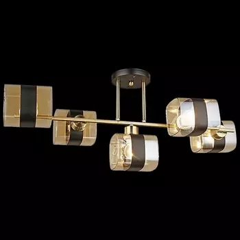 Потолочная люстра на штанге Reluce 04223-0.3-05 AB+BK