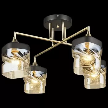 Потолочная люстра на штанге Reluce 04231-0.3-04 AB+BK