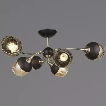 Потолочная люстра на штанге Reluce 04250-0.3-06 BK+AB