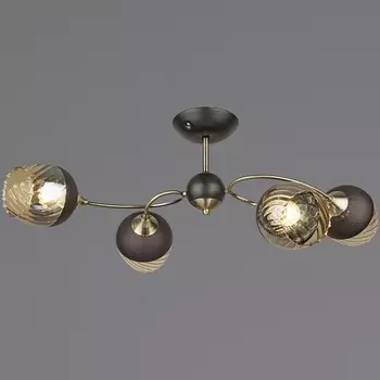 Потолочная люстра на штанге Reluce 04250-0.3-04 BK+AB