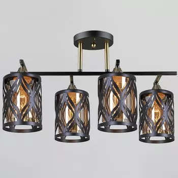 Потолочная люстра на штанге Reluce 05942-0.3-04 BK+COP