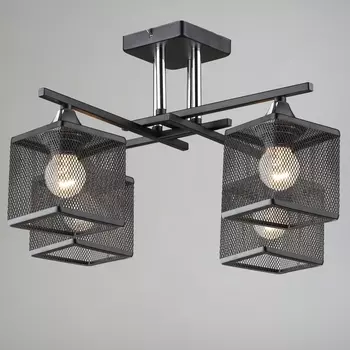 Потолочная люстра на штанге Reluce 05986-0.3-04 BK+CR