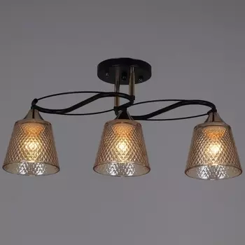 Потолочная люстра на штанге Reluce 06087-0.3-03 BK+FG