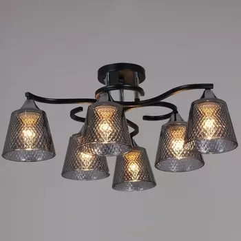 Потолочная люстра на штанге Reluce 06089-0.3-06 BK+CR