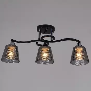 Потолочная люстра на штанге Reluce 06089-0.3-03 BK+CR