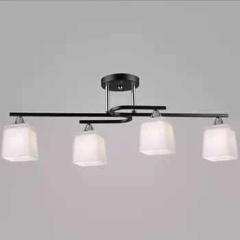 Потолочная люстра на штанге Reluce 06194-0.3-04 BK+CH