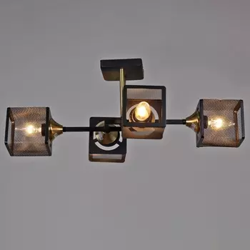 Потолочная люстра на штанге Reluce 06400-0.3-04 BK+COP