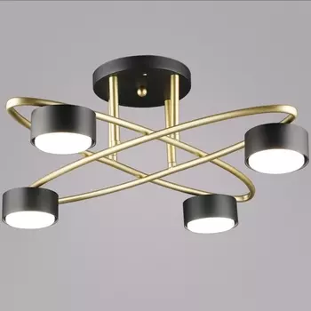 Потолочная люстра на штанге Reluce 06658-0.3-04 GD+BK GX53