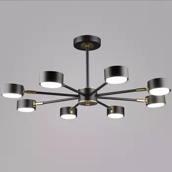 Потолочная люстра на штанге Reluce 06660-0.3-08 BK+COP GX53