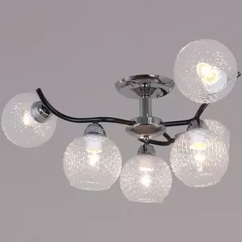 Потолочная люстра на штанге Reluce 07624-0.3-06 CR+BK