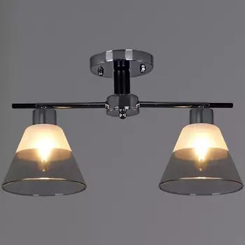 Потолочная люстра на штанге Reluce 09113-3.3-02 CR+BK