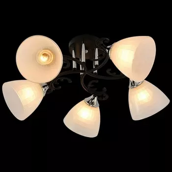 Потолочная люстра на штанге Reluce 11308-0.3-05 BK+CR