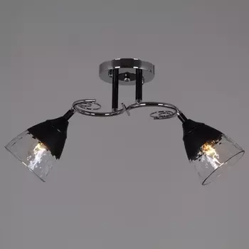 Потолочная люстра на штанге Reluce 70139-3.3-02 CR+BK