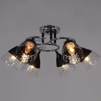 Потолочная люстра на штанге Reluce 70139-3.3-06 CR+BK