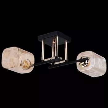 Потолочная люстра на штанге Reluce 72108-0.3-02 BK+FGD