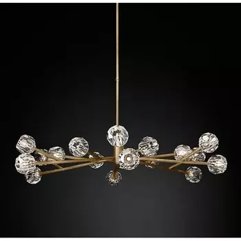 Потолочная люстра на штанге Rh Boule De Cristal Round Chandelier 18 Imperiumloft 40,1218 (84757-22) ImperiumLoft