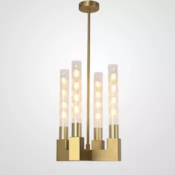 Потолочная люстра на штанге Rh Canelle Pendant Lamp 4 Modern Brass Imperiumloft 40,1566 (84608-22) ImperiumLoft